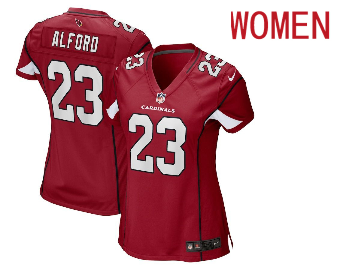 Women Arizona Cardinals 23 Robert Alford Nike Red Game NFL Jersey